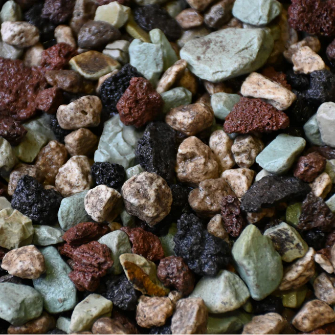 nærbillede af indholdet af Grov Stueplante Mineralmix