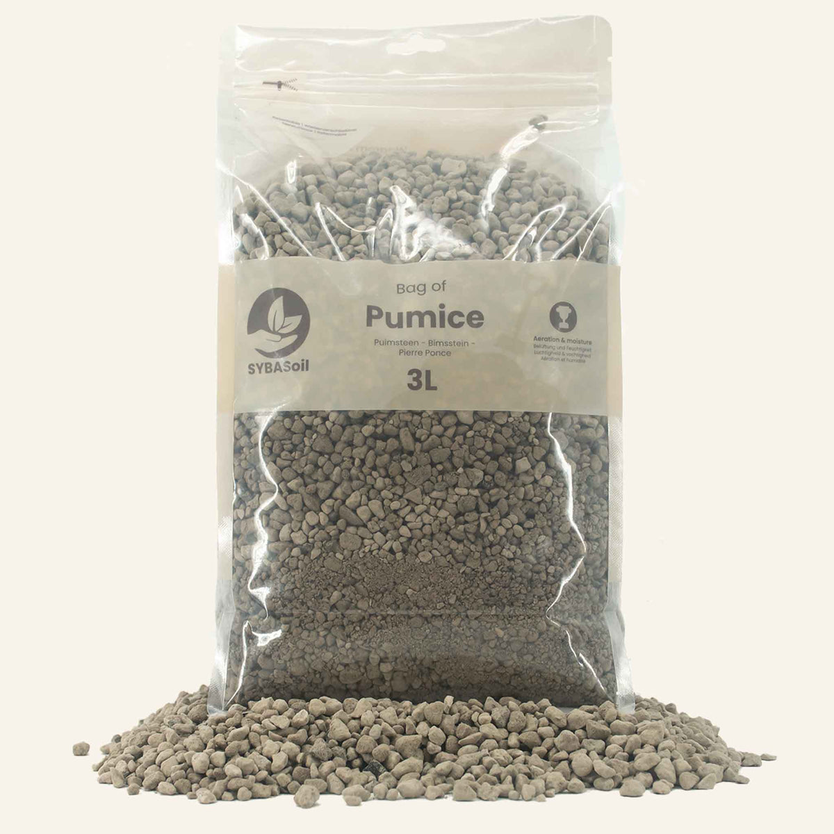 Pose med 3L pumice også kaldet pimpsten