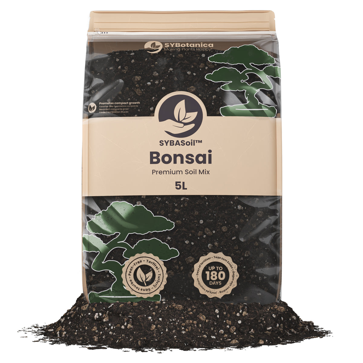 Pose med specialjord til Bonsai planter